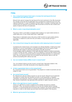 1. Can a mutual fund impose fresh load or increase the load beyond