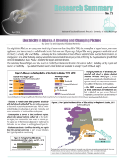 Electricity in Alaska: A Growing and Changing Picture - ISER