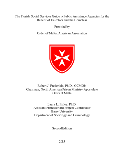The Florida Social Services Guide to Public Assistance Agencies for