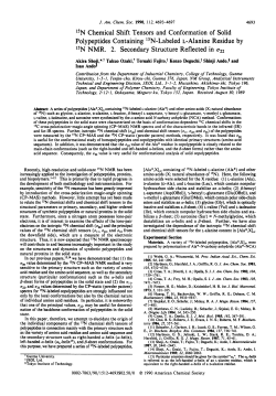 15N Chemical Shift Tensors and Conformation of Solid Polypeptides