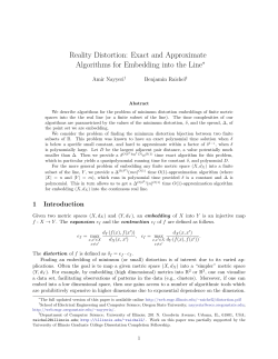 Reality Distortion: Exact and Approximate Algorithms for Embedding