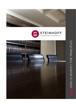 King III - Steinhoff International