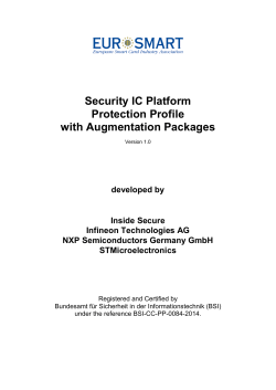 Security IC Platform Protection Profile with