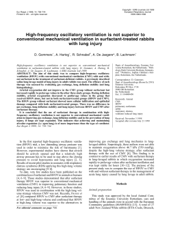 High-frequency oscillatory ventilation is not superior to conventional