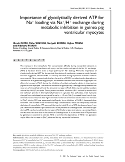 Importance of glycolytically derived ATP for Na+