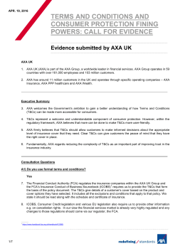 TERMS AND CONDITIONS AND CONSUMER PROTECTION