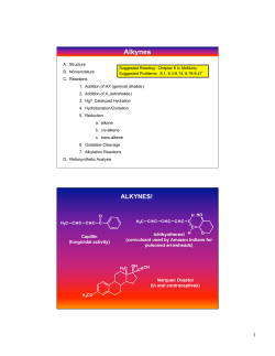Alkynes - International Year of Chemistry 2011