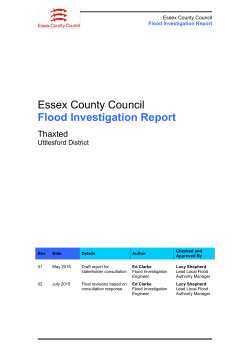 Essex County Council Flood Investigation Report