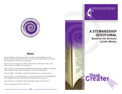 LIVE ENTHUSIASTICALLY - Wisconsin Annual Conference