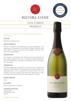 Cool Climate Prosecco 2016