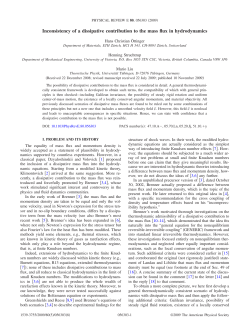 Inconsistency of a dissipative contribution to the mass flux in