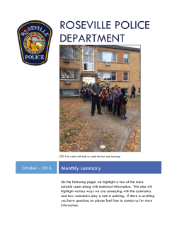 Monthly Summary - October 2016