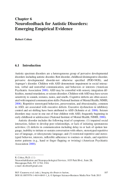 Neurofeedback for Autistic Disorders: Emerging Empirical Evidence