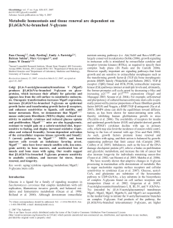 Metabolic homeostasis and tissue renewal are dependent on b1