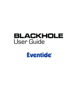 Blackhole User Guide