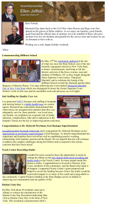 Dear Friends, Memorial Day dates back to the Civil War when