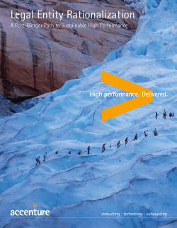 Legal Entity Rationalization