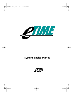 System Basics Manual