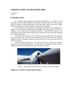 aerodynamics of rotor blades