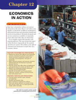 Chapter 12 Economics in action