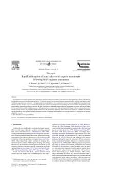 Rapid habituation of scan behavior in captive