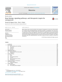 Bone biology, signaling pathways, and therapeutic targets for