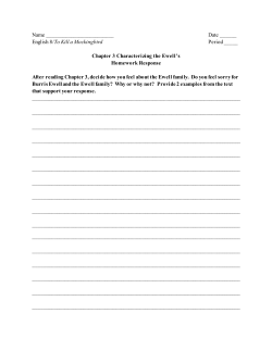 TKAM Chapter 3 Ewell Response