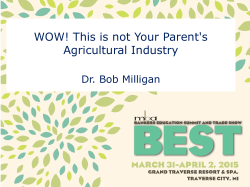 WOW! This is not Your Parent`s Agricultural Industry