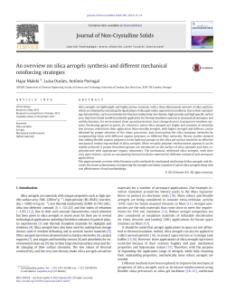 An overview on silica aerogels synthesis and