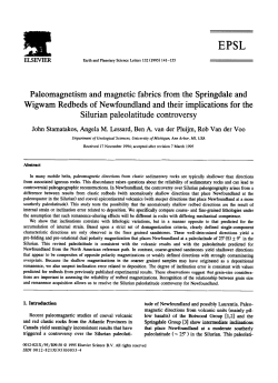 Paleomagnetism and magnetic fabrics from the