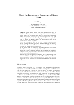 About the Frequency of Occurrence of Rogue Waves