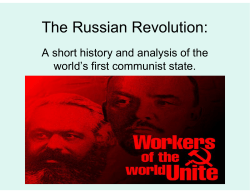 The Russian Revolution