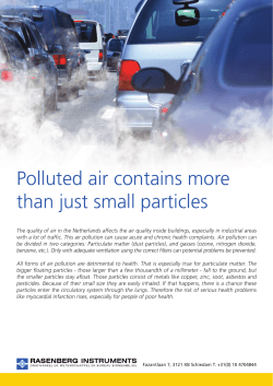 Polluted air contains more than just small particles