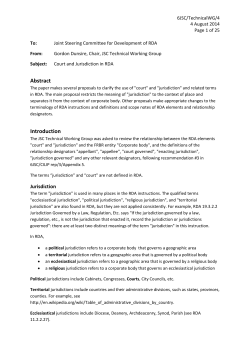 6JSC/TechnicalWG/4 - RDA Steering Committee