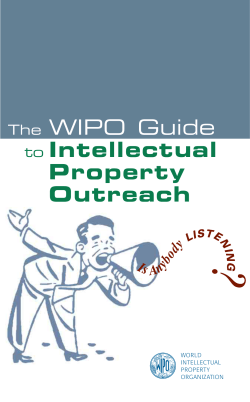 The WIPO Guide to Intellectual Property Outreach