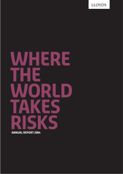 annual report 2004 - Lloyd`s of London