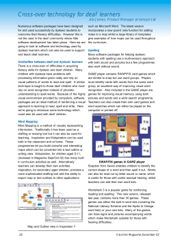 Cross-over technology for deaf learners