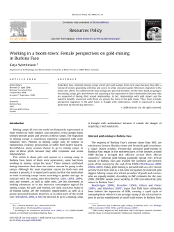 K Werthmann - Boom Town - Gold Mining in Burkina Faso