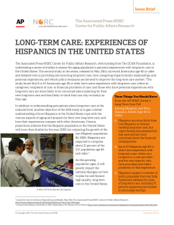 long-term care: experiences of hispanics in the united states