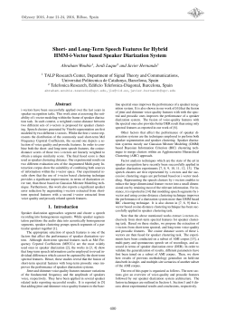 Short- and Long-Term Speech Features for Hybrid