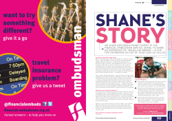 Shane`s story - Financial Ombudsman