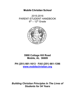 Mobile Christian School 2015-2016 PARENT