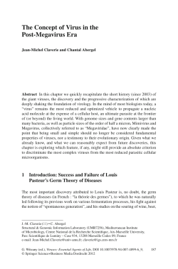 The Concept of Virus in the Post-Megavirus Era