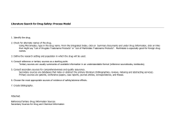 Literature Search for Drug Safety: Process Model