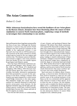 The Asian Connection - Arnoldia