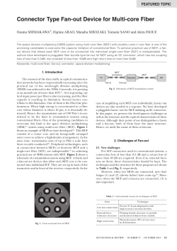 Connector Type Fan-out Device for Multi