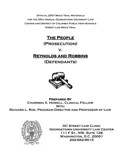 The People (Prosecution) v. Reynolds and