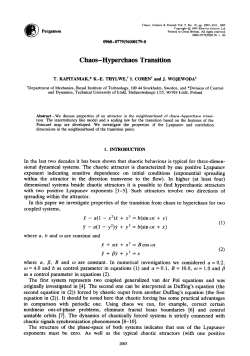 Chaos-Hyperchaos Transition