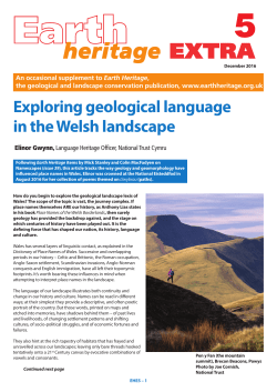Exploring geological language in the Welsh