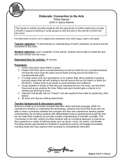 Connection to the Arts Earth in Space.docx